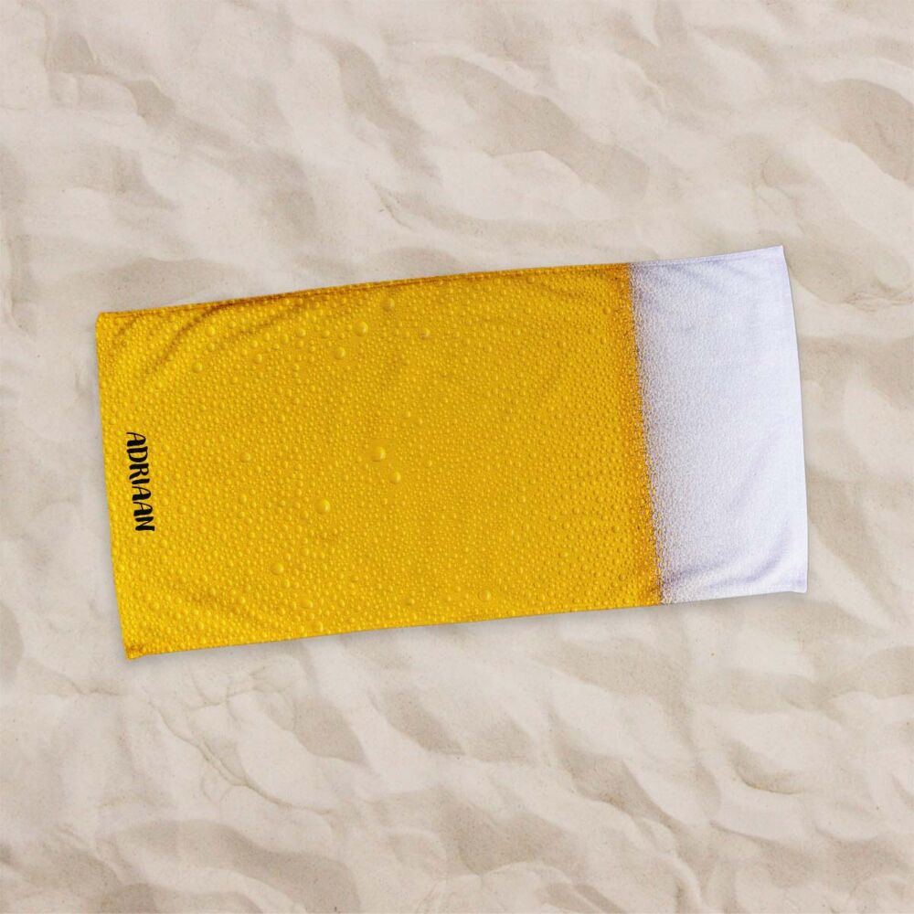 Gepersonaliseerde bier handdoek