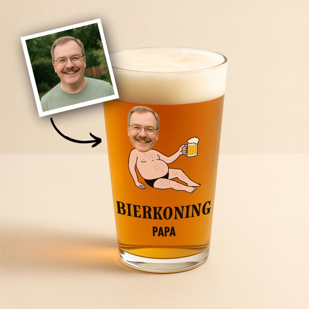 Personalisierbares Bierglas Dad Body