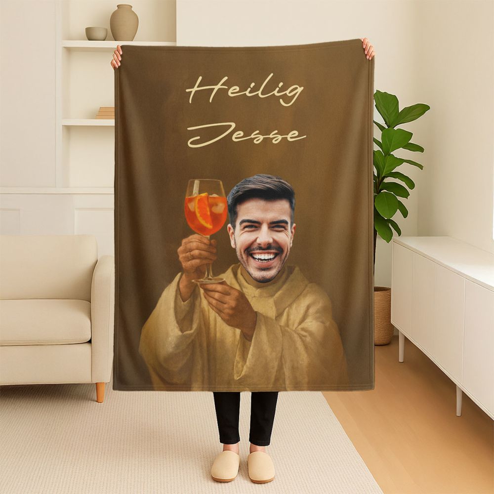 Personaliseerbare Aperol-deken met gezicht