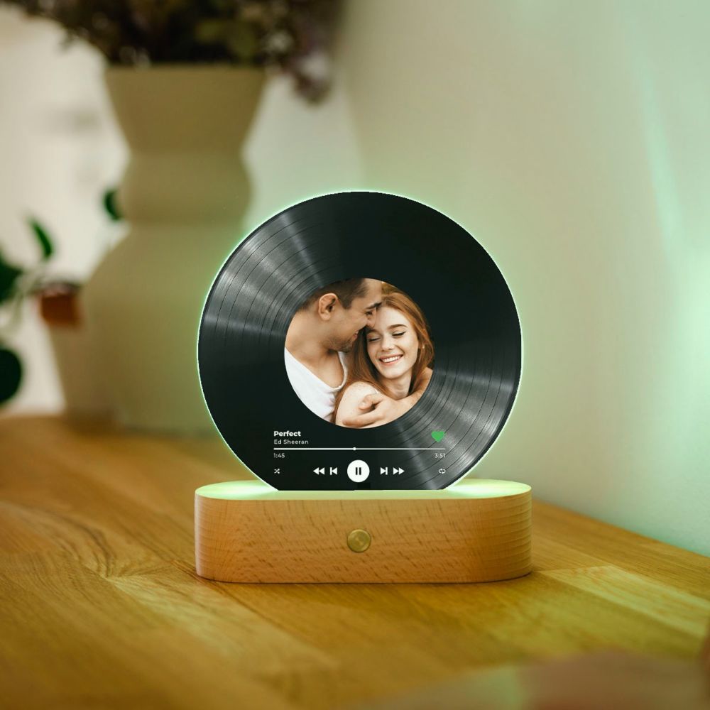Gepersonaliseerde LED-lamp LP Plaat