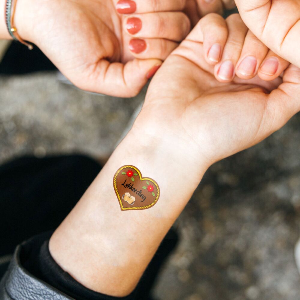 Gepersonaliseerde tattoos Oktoberfest set van 6