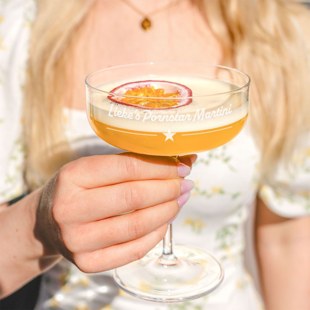 Gepersonaliseerd Pornstar Martini glas