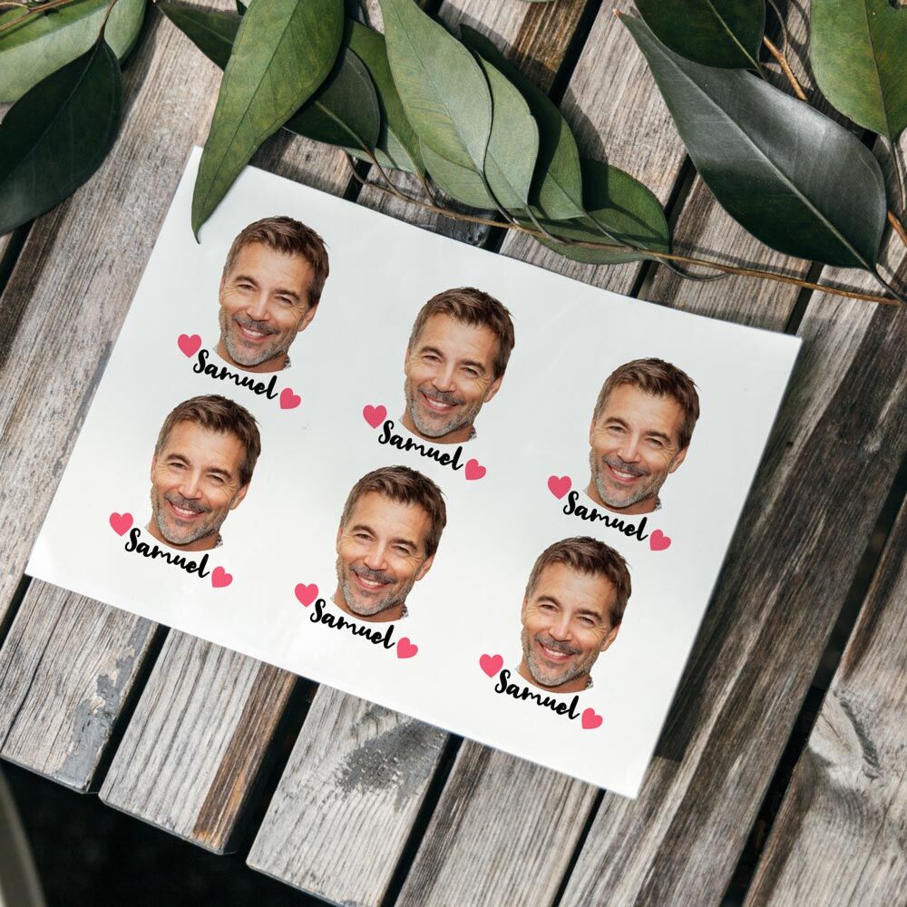 Gepersonaliseerde Nep Tattoos met Foto en Tekst set van 6