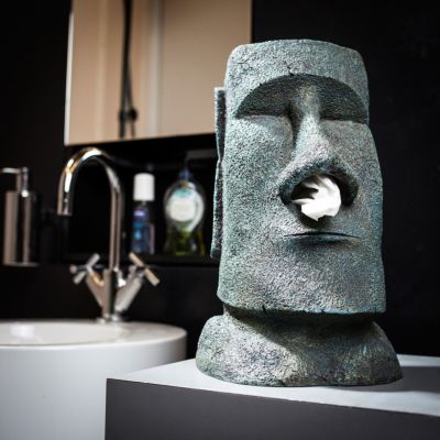 Verjaardagscadeau 40 Moai tissuehouder