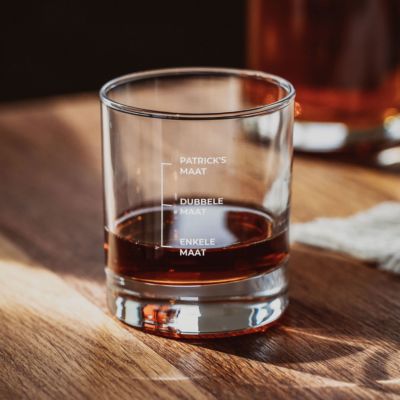 Whiskyglas met gravure