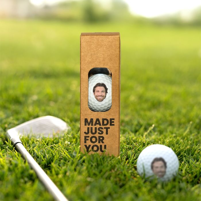 Gepersonaliseerde golfballen set van 3 met Foto