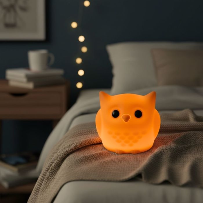 Slaperige uil nachtlampje