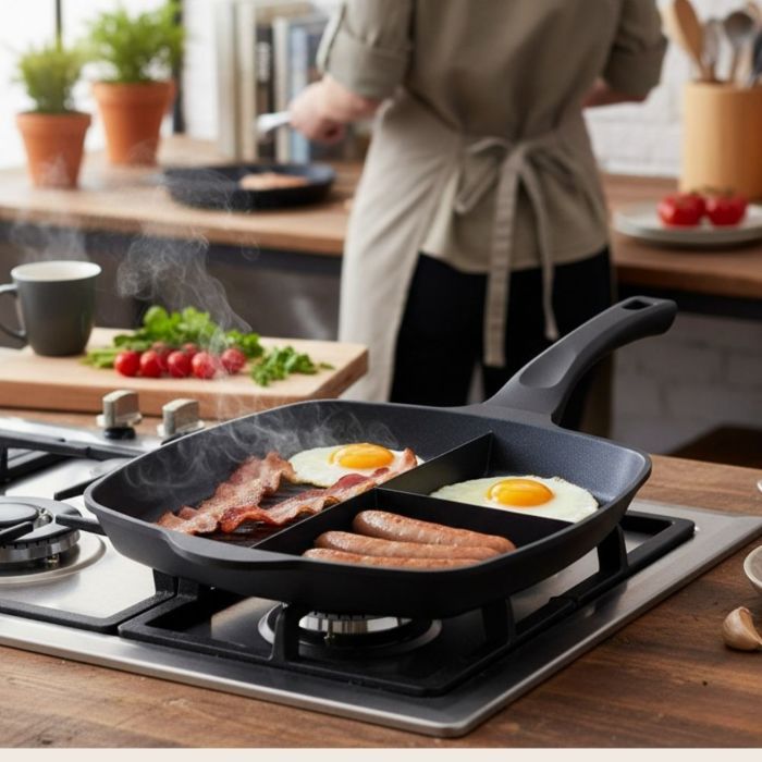 Lazy Man 3 in 1 braadpan