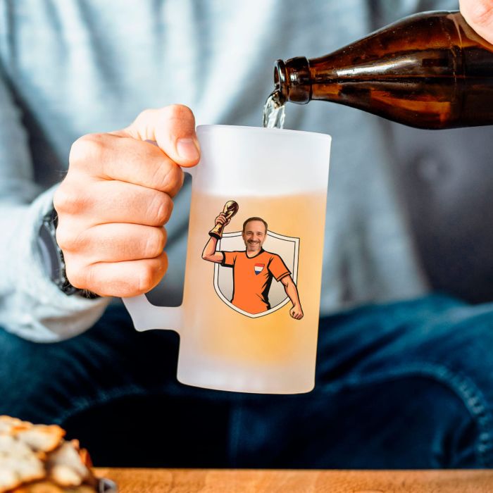 Personaliseerbare WK-bierpul met foto