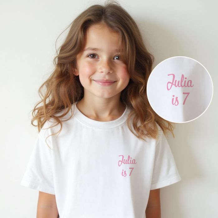 Gepersonaliseerd t-shirt voor kinderen met tekst