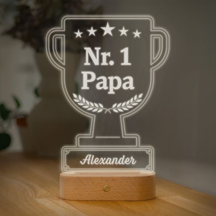 Gepersonaliseerde LED-lamp beker met tekst