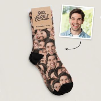 Gepersonaliseerde Sokken met Foto Gezicht
